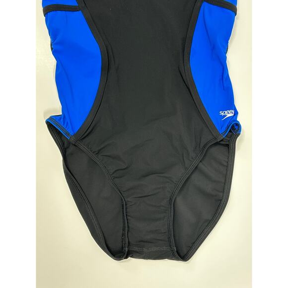 Speedo Power+ Sprint Splice Free Back Tech Race III One-Piece Swimsuit Sz 10 /36 - Picture 4 of 15